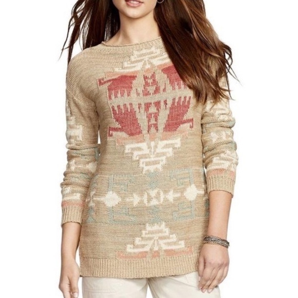 LRL Lauren‎ Ralph Lauren Aztec Sweater Tunic